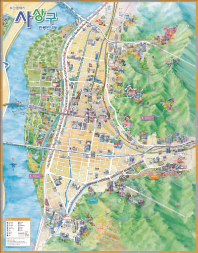 부산광역시 사상구 관광안내도